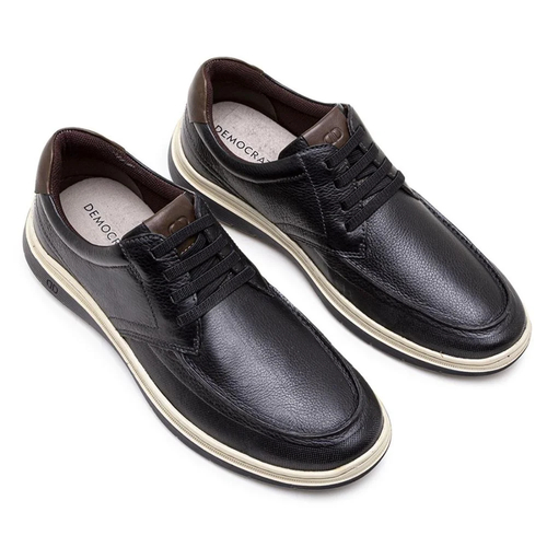 Sapato Masculino "Democrata" Easy Leave - Caixa com 6 pares - Preto - Atacado