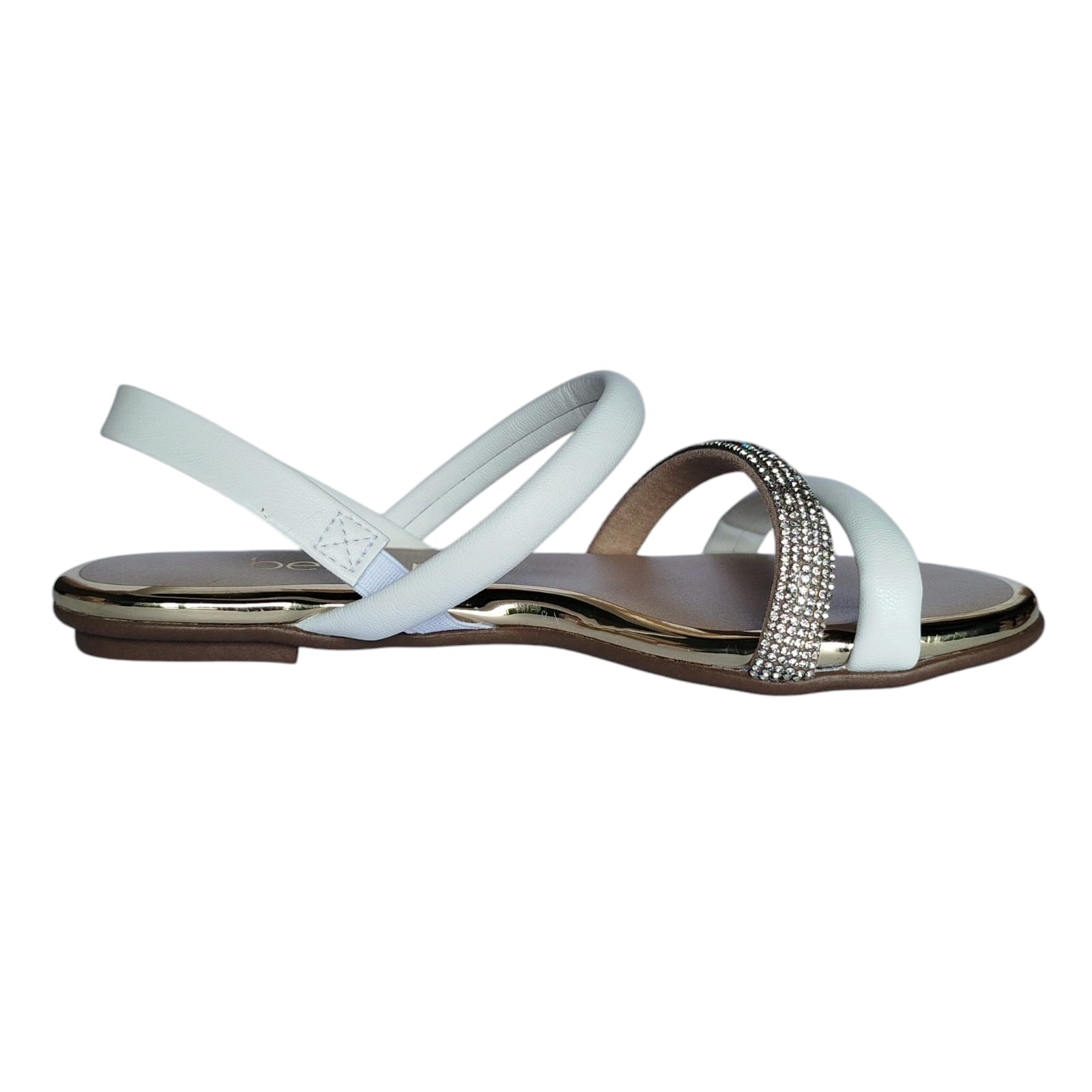 Sandália Beira Rio Caixa C/8 (34-37) 8367.641 Branco 99/Cristal 24585 1