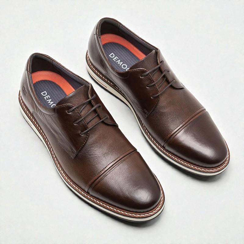 Sapato masculino democrata Metropolitan Mogno 1