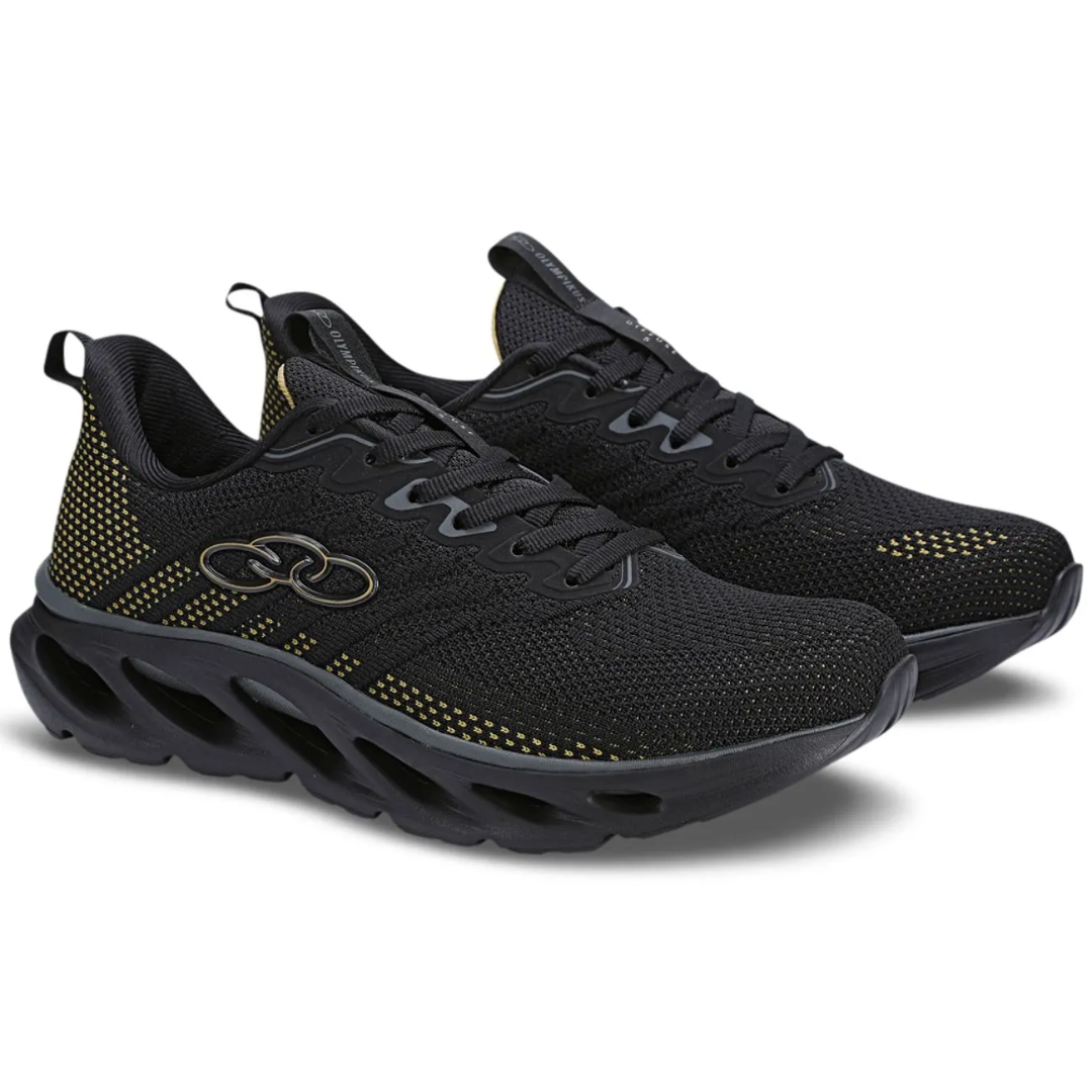 Tênis Olympikus Caixa C/6 (38-42) DIFFUSE 5 Cor-Preto Dourado 1