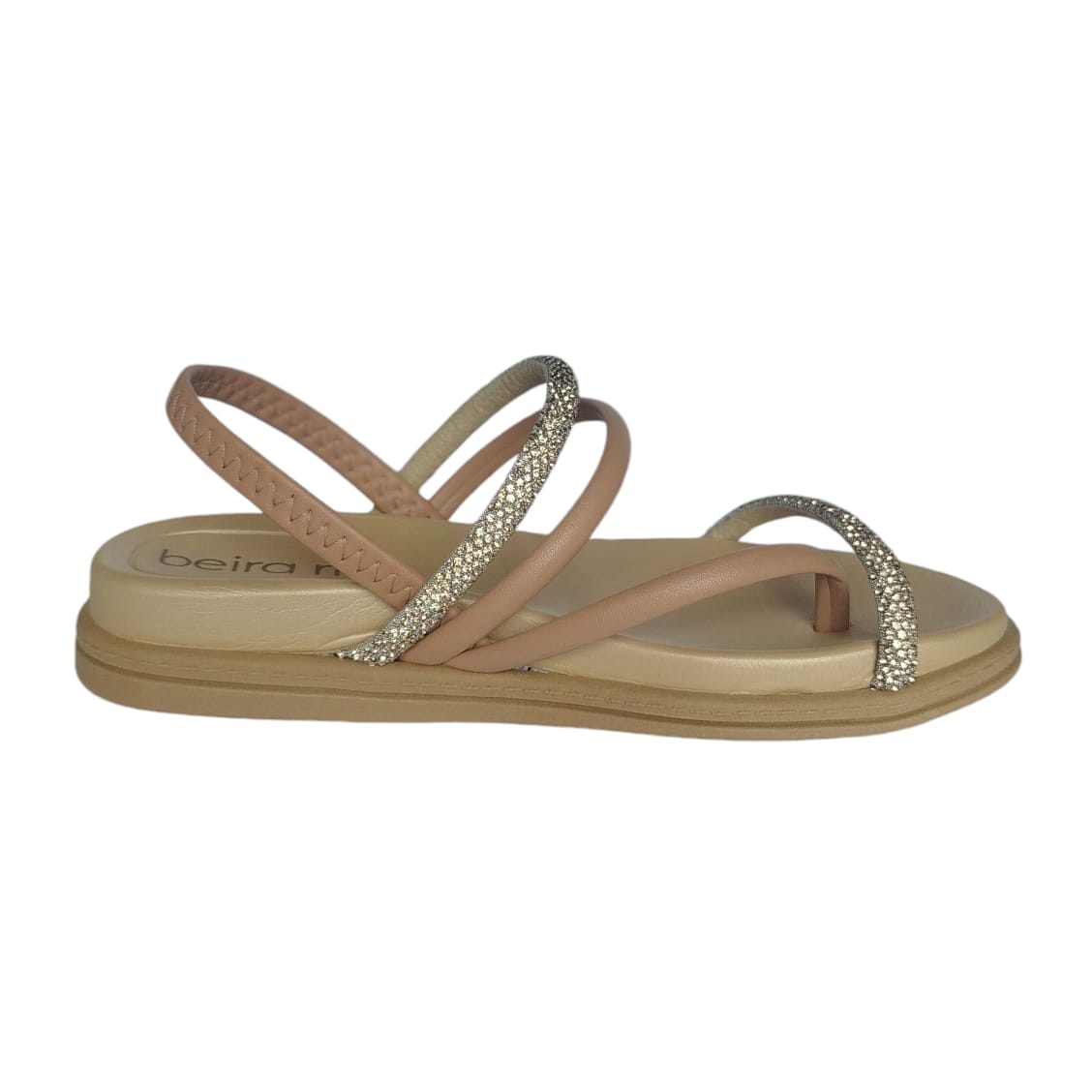 Sandália Beira Rio Caixa C/8 (34-37) 8513.100 Nude 658/Ouro R/Silver 91006 1