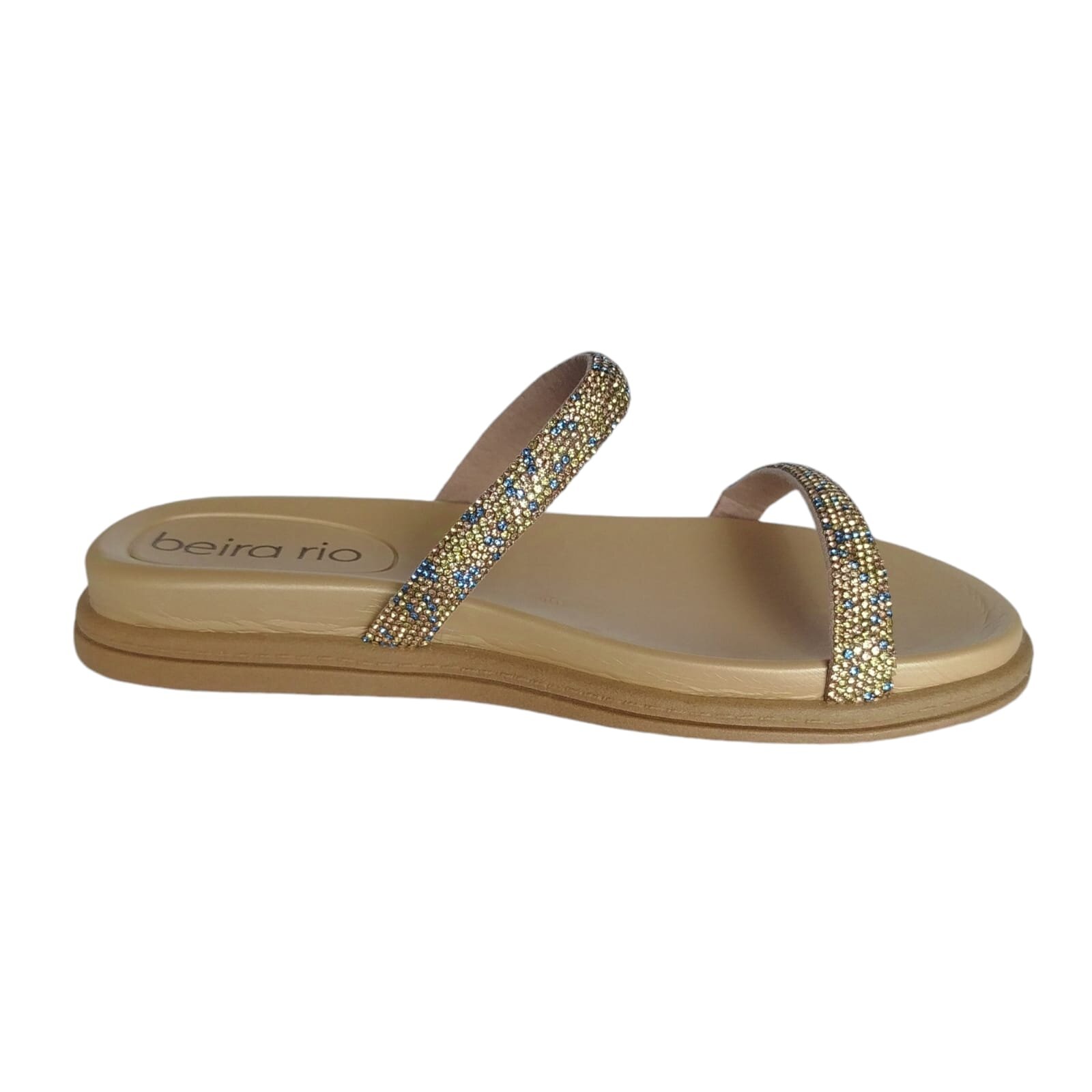 Sandália Beira Rio Caixa C/12 (34-39) 8488.105 Azul/Verde/OR/Creme 93040 1