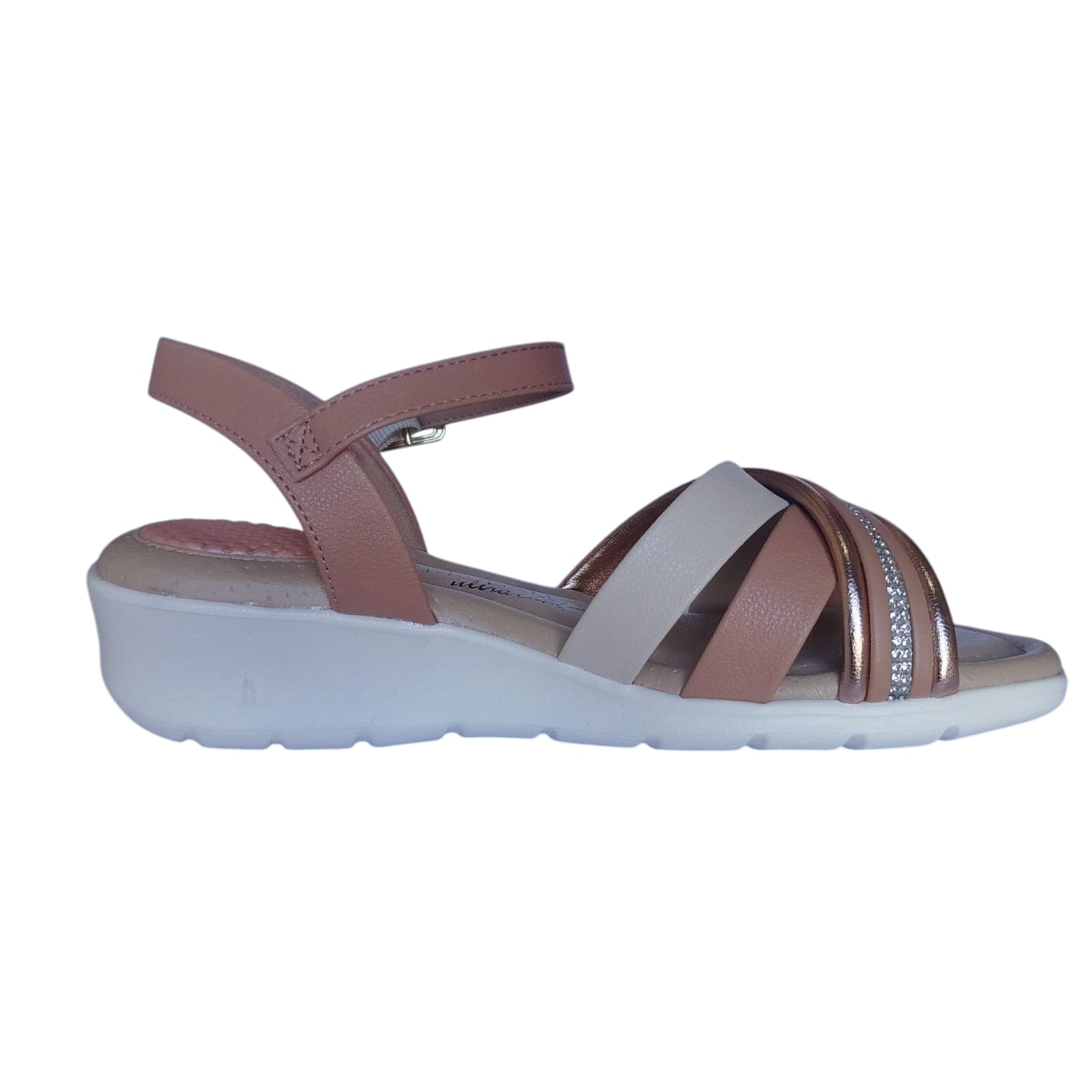 Sandália Modare Caixa C/8 (34-40) 7190.102 Ouro Rosado/Nude/Cristal 98402 1