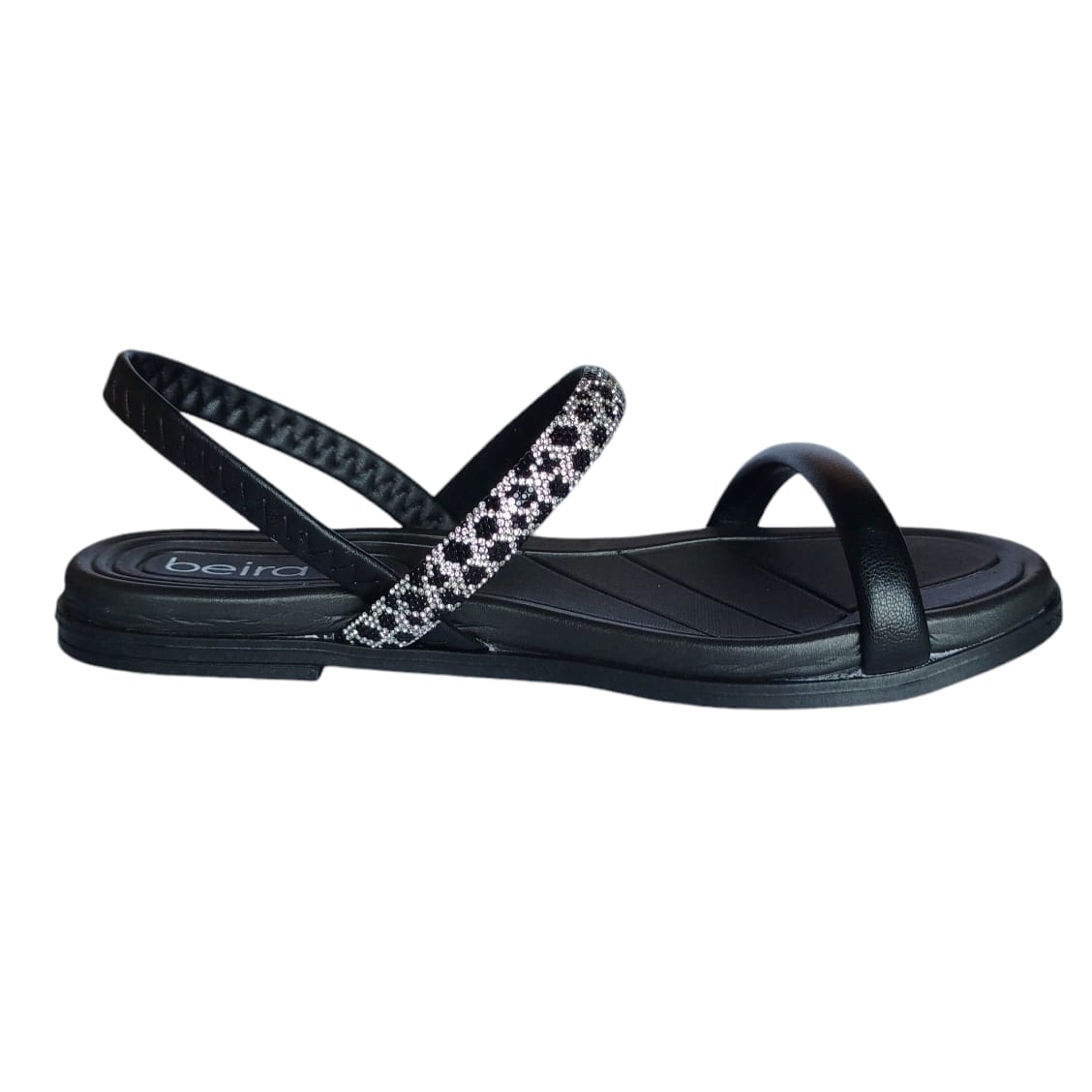 Sandália Beira Rio Caixa C/8 (34-37) 8507.103 Preto 01/Cristal/Preto 98686 1