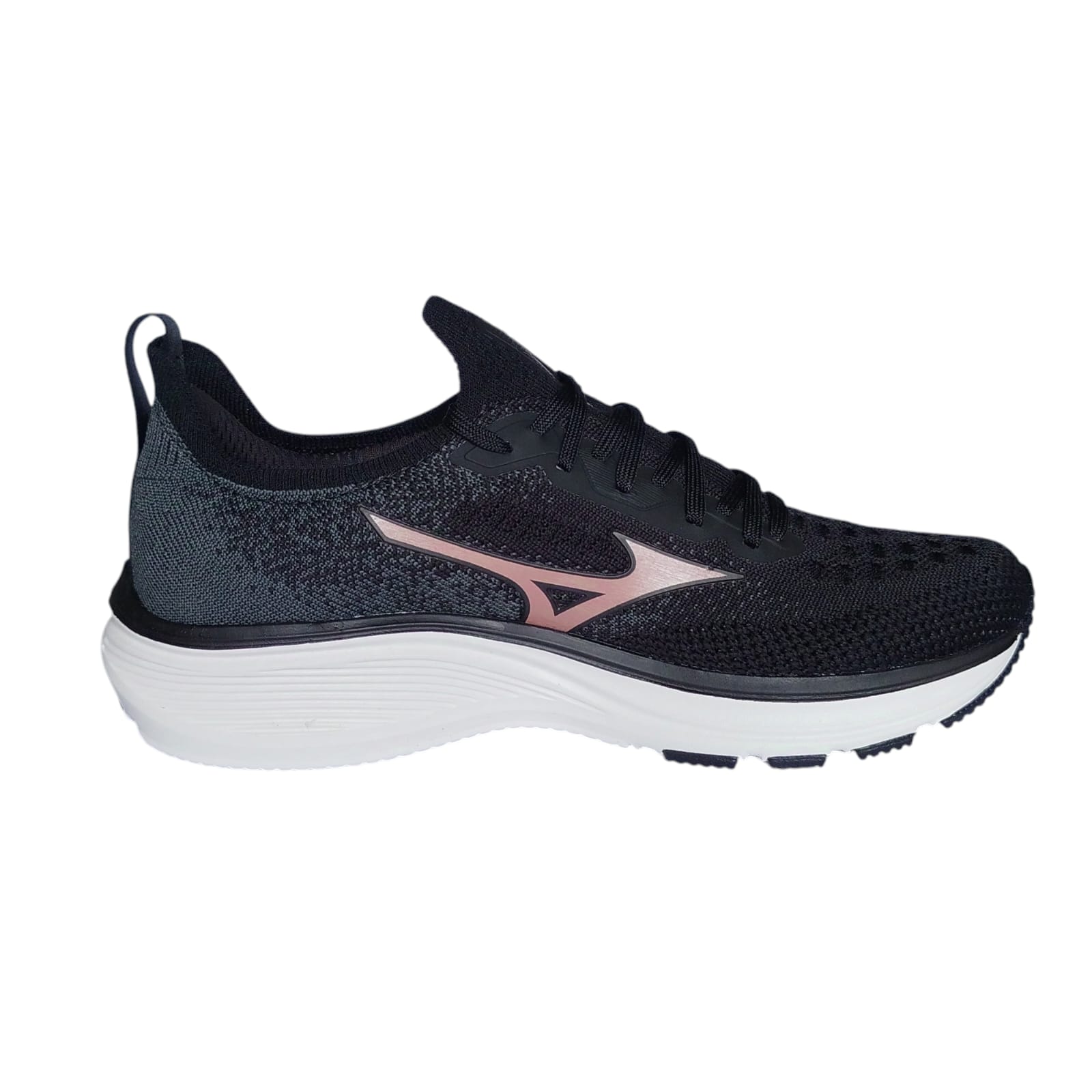 Tênis Feminino Mizuno Preto Rosa - Caixa com 12 pares - Atacado 1