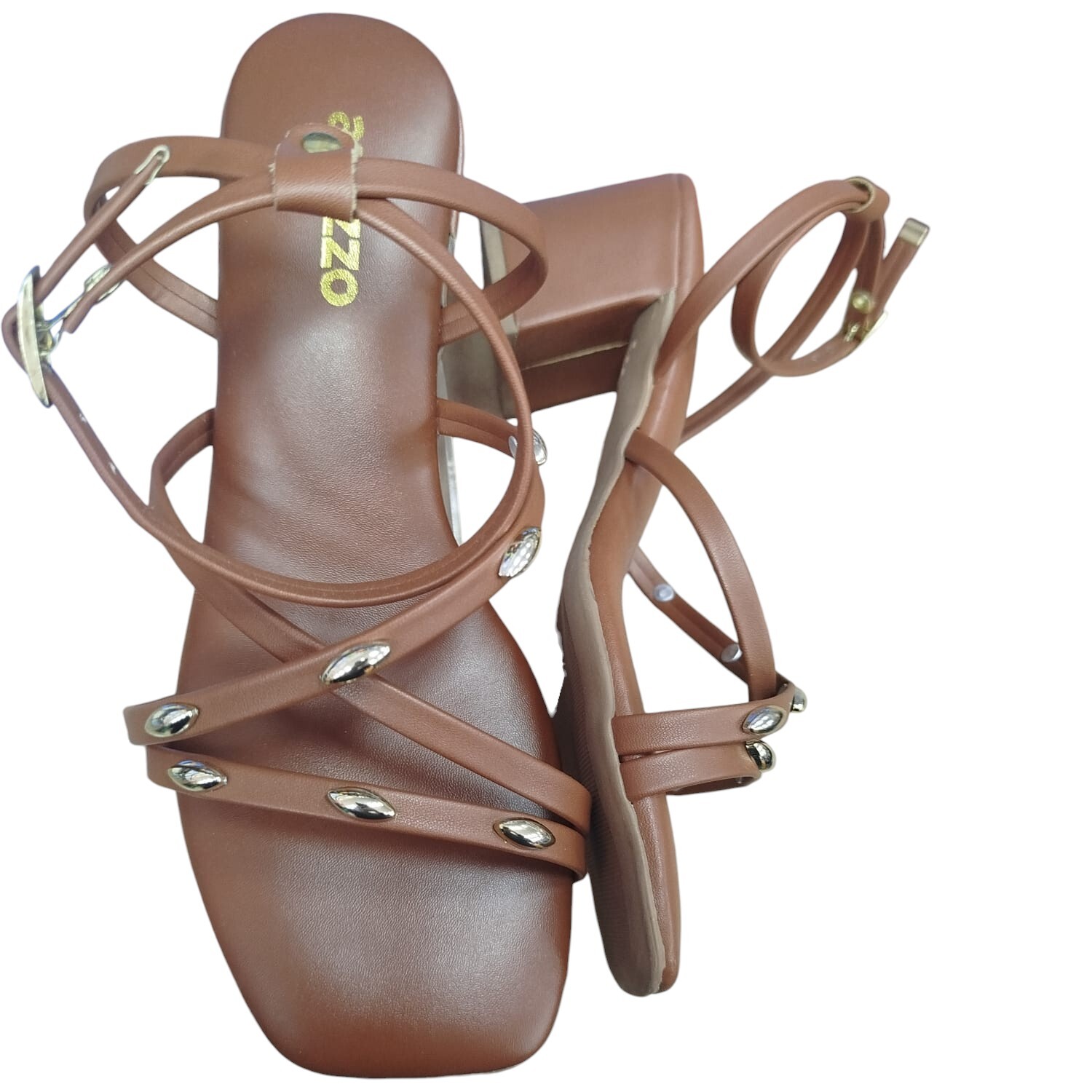 Sandália Feminina Akazzo Caqui 4737SE - Caixa com 12 pares - Atacado 1