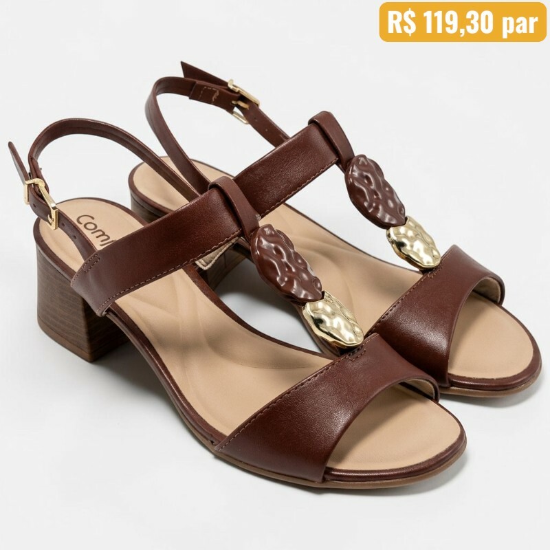 Sandália Feminina ComfortFlex Canhaque 25-56407 1