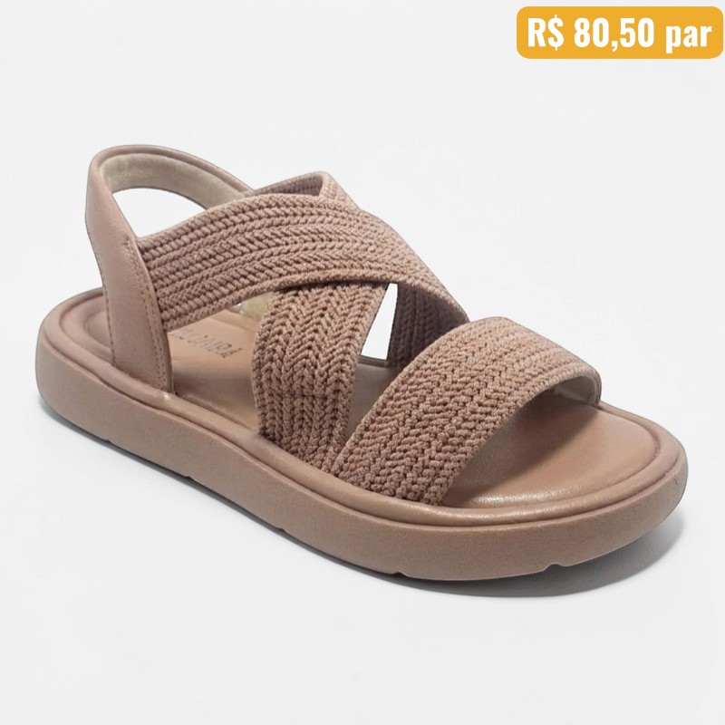 Sandália Feminina Modare Nude - Caixa com 12 pares - Atacado 1