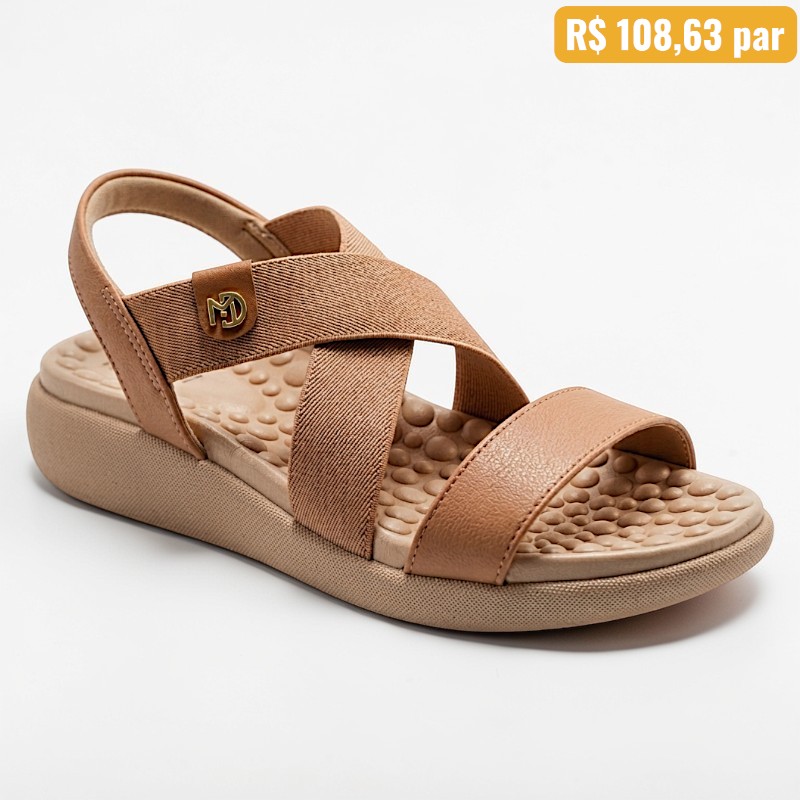 7206.307 Sandália Feminina Modare Nude - Caixa com 12 pares - Atacado 1