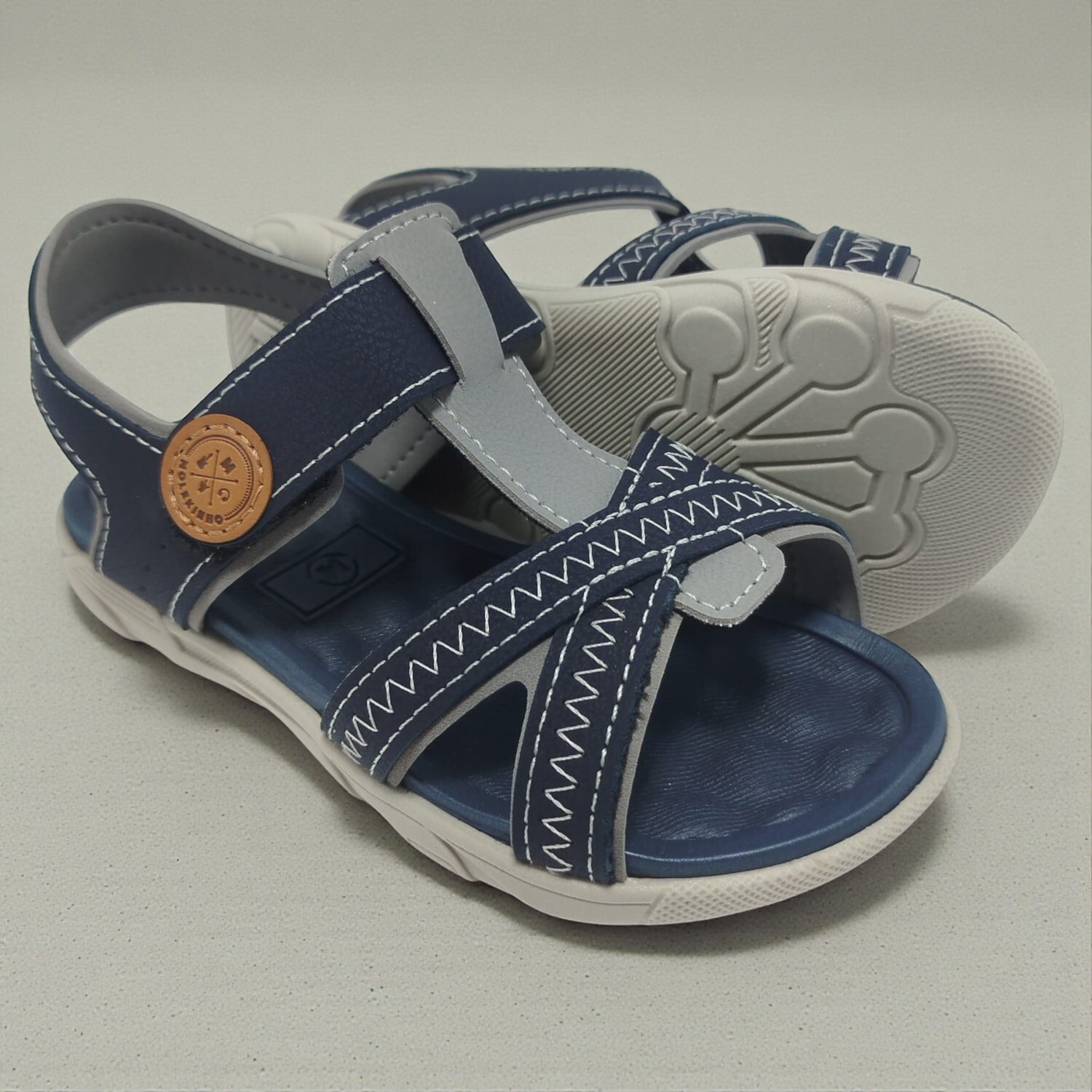 2135.167.13958.72436 22/26 Sandália Infantil Molekinho Marinho - Caixa com 8 pares - Atacado 1