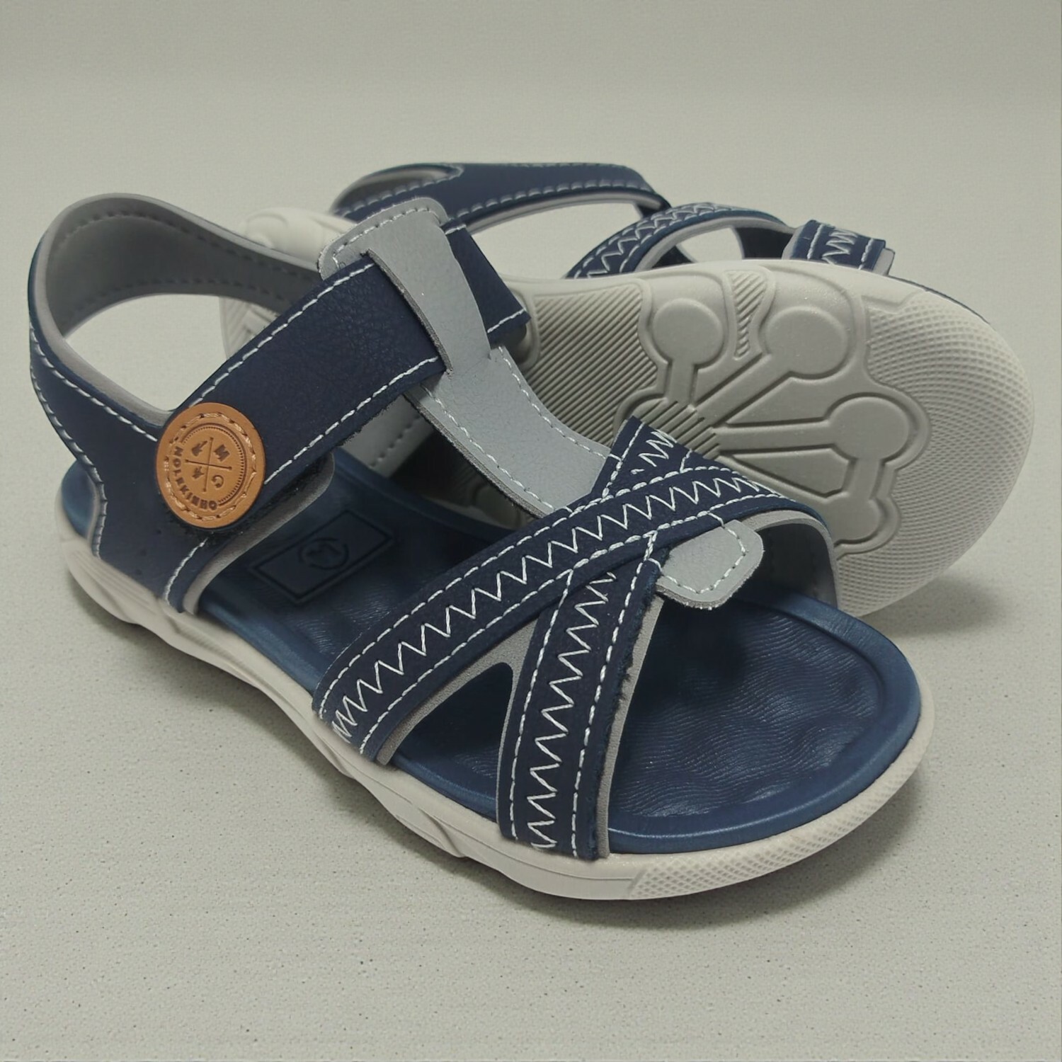 2135.167.13958.72436.1 19/26 Sandália Infantil Molekinho Marinho - Caixa com 8 pares - Atacado 1