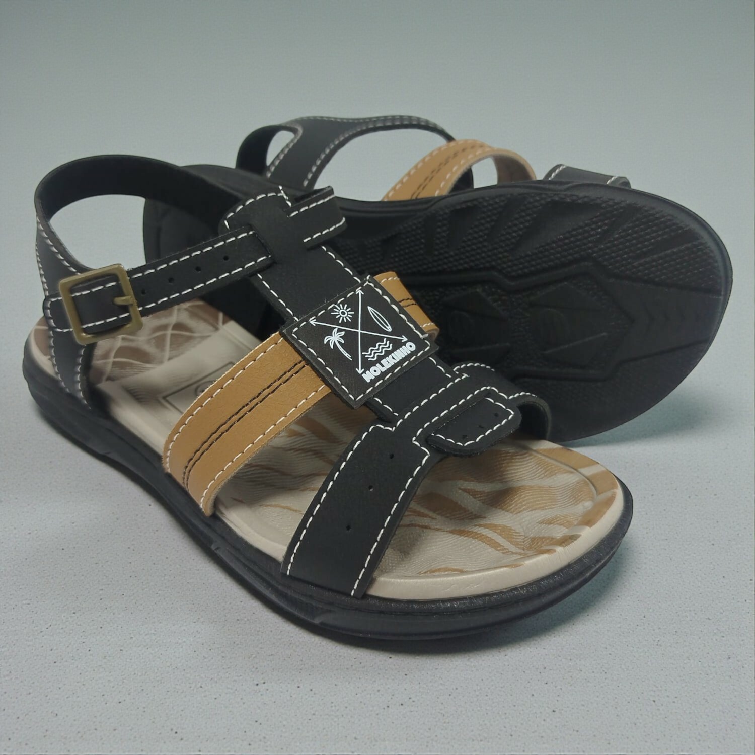 2140.750.13958.72828.1 19/26 Sandália Infantil Molekinho Preto - Caixa com 8 pares - Atacado 1