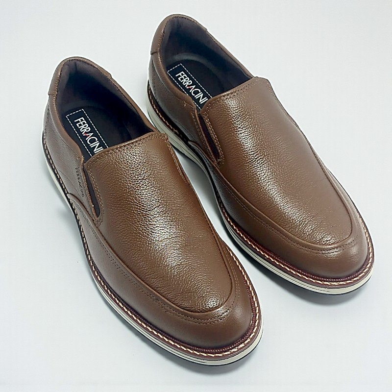Sapato Casual Masculino Ferracini Kingston Easy BurnTabaco 1