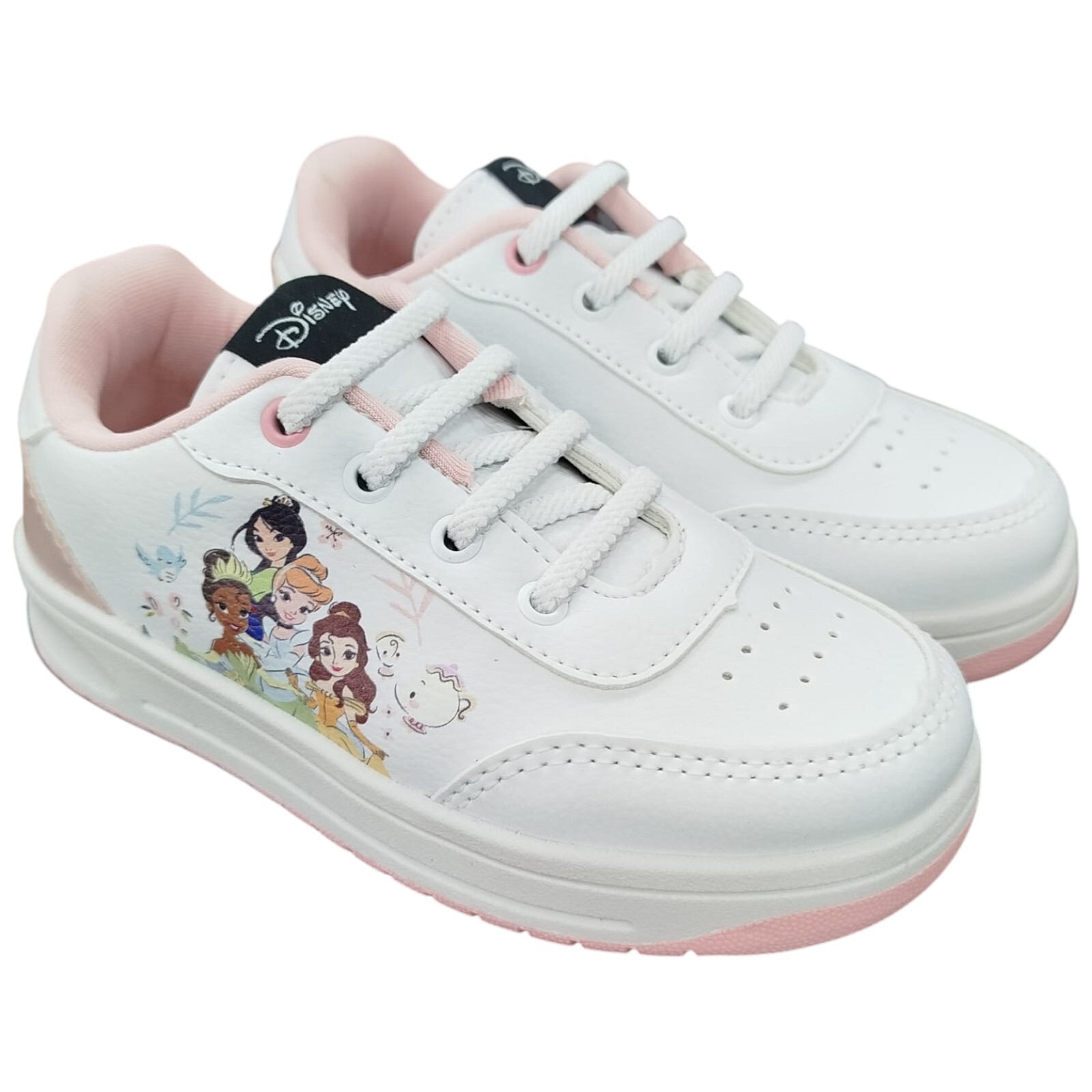 DPR01KR 22/27 Tênis Infantil Disney Princesas Branco - Caixa com 6 pares - Atacado 3