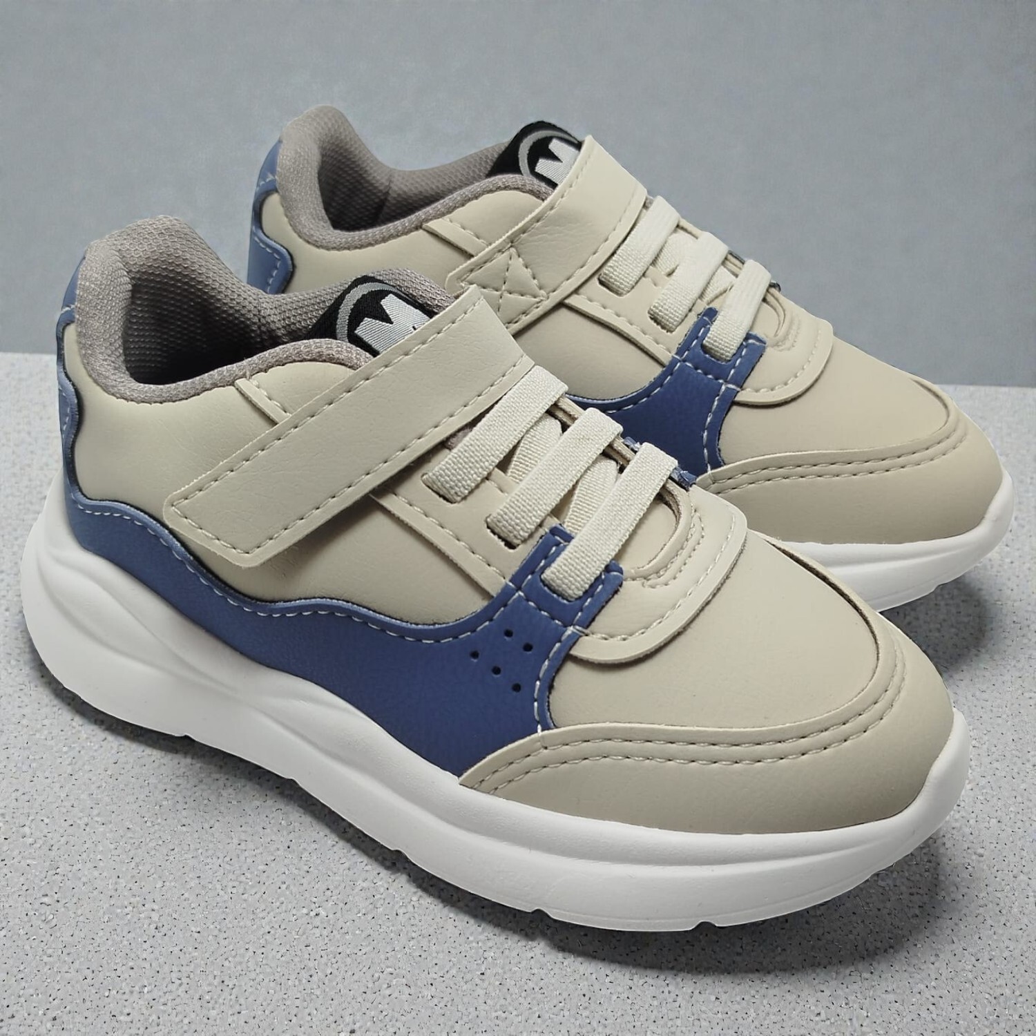 2641.105.13958.103916 21/26 Tênis Infantil Molekinho Areia/Azul - Caixa com 8 pares - Atacado 1