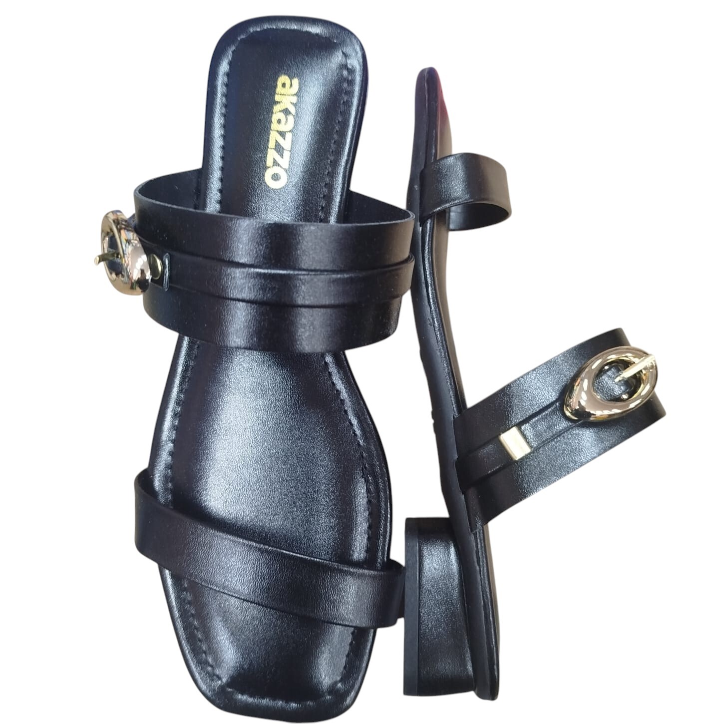 Tamanco Feminino Akazzo Preto 207AE - Caixa com 12 pares - Atacado 1