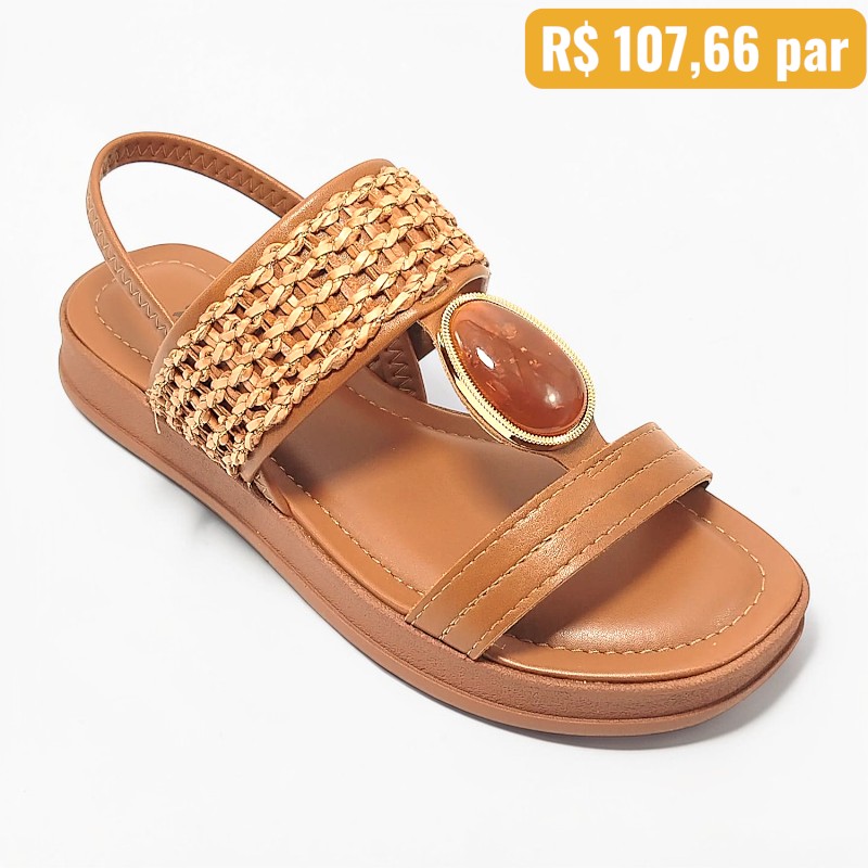 Sandália Feminina Dakota Marrom 1