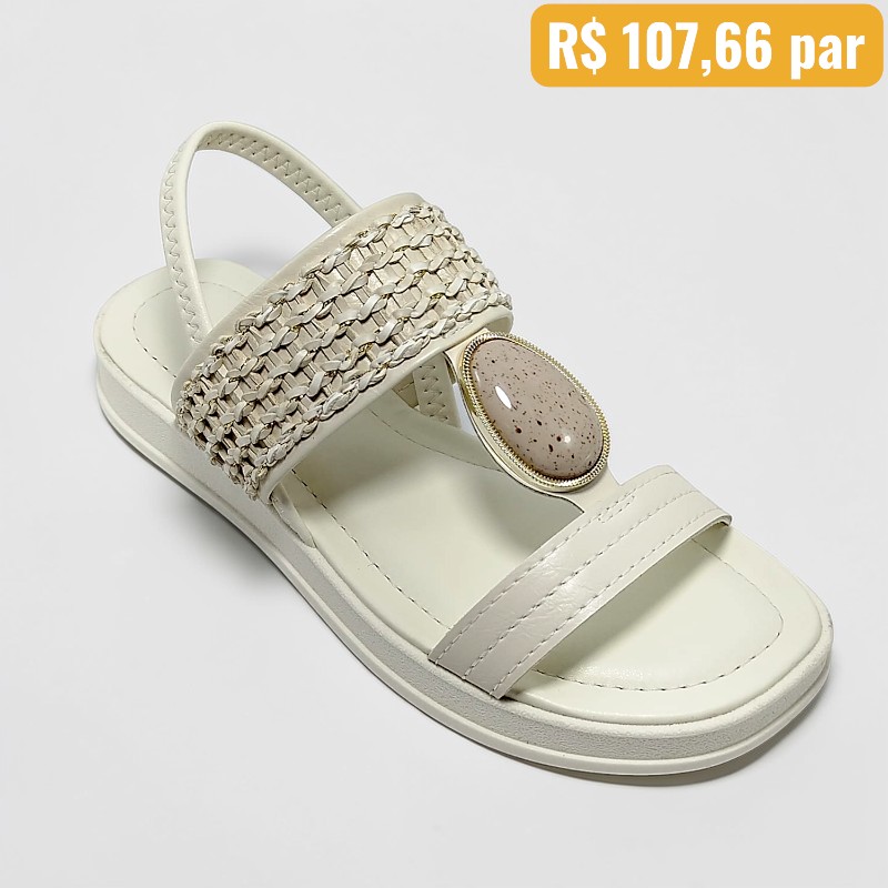 Sandália Feminina Dakota Creme 1