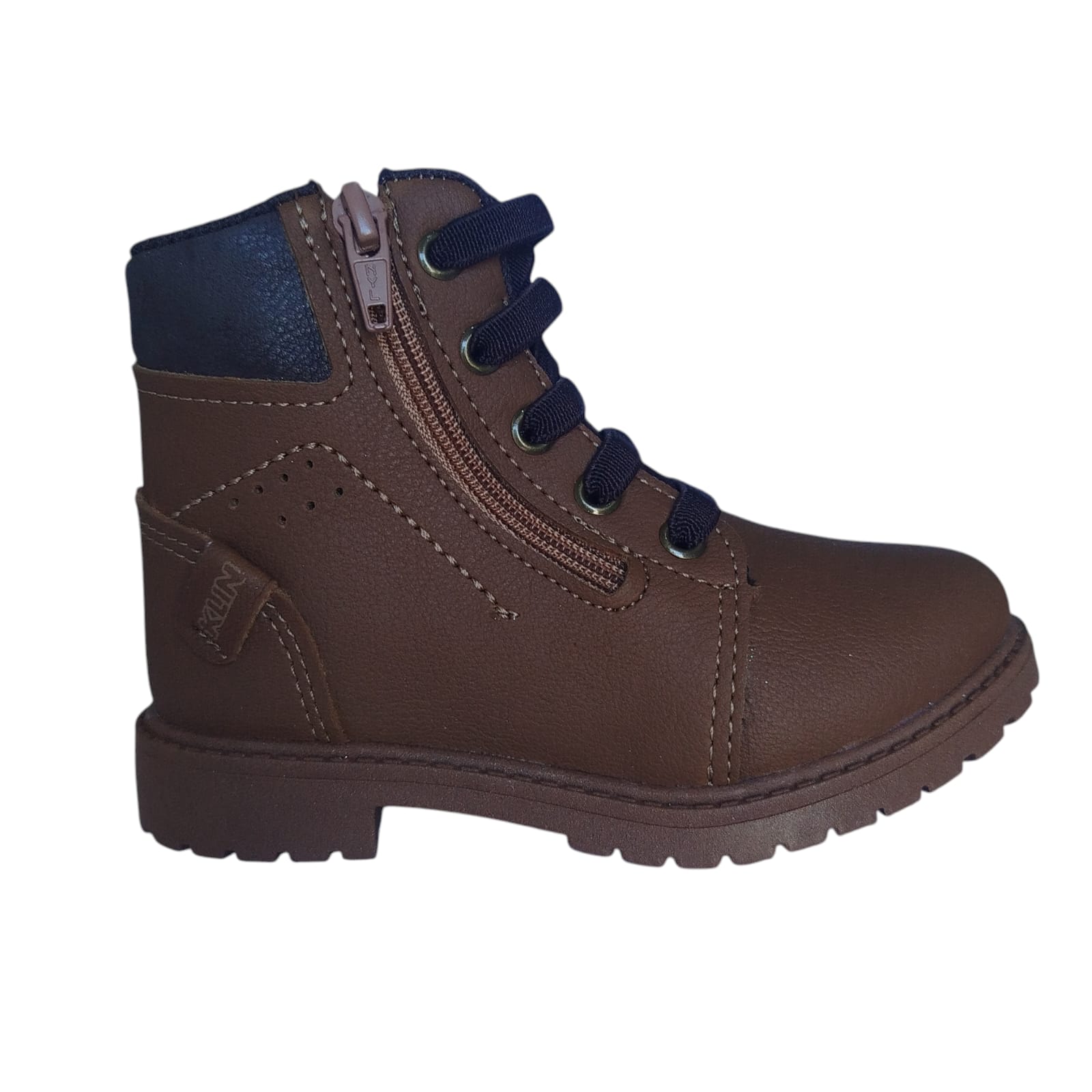 Bota Klin Caixa C/6 (22-27) Rock Mini Coturno Cor-WHISKY/CAFÉ 9024 1