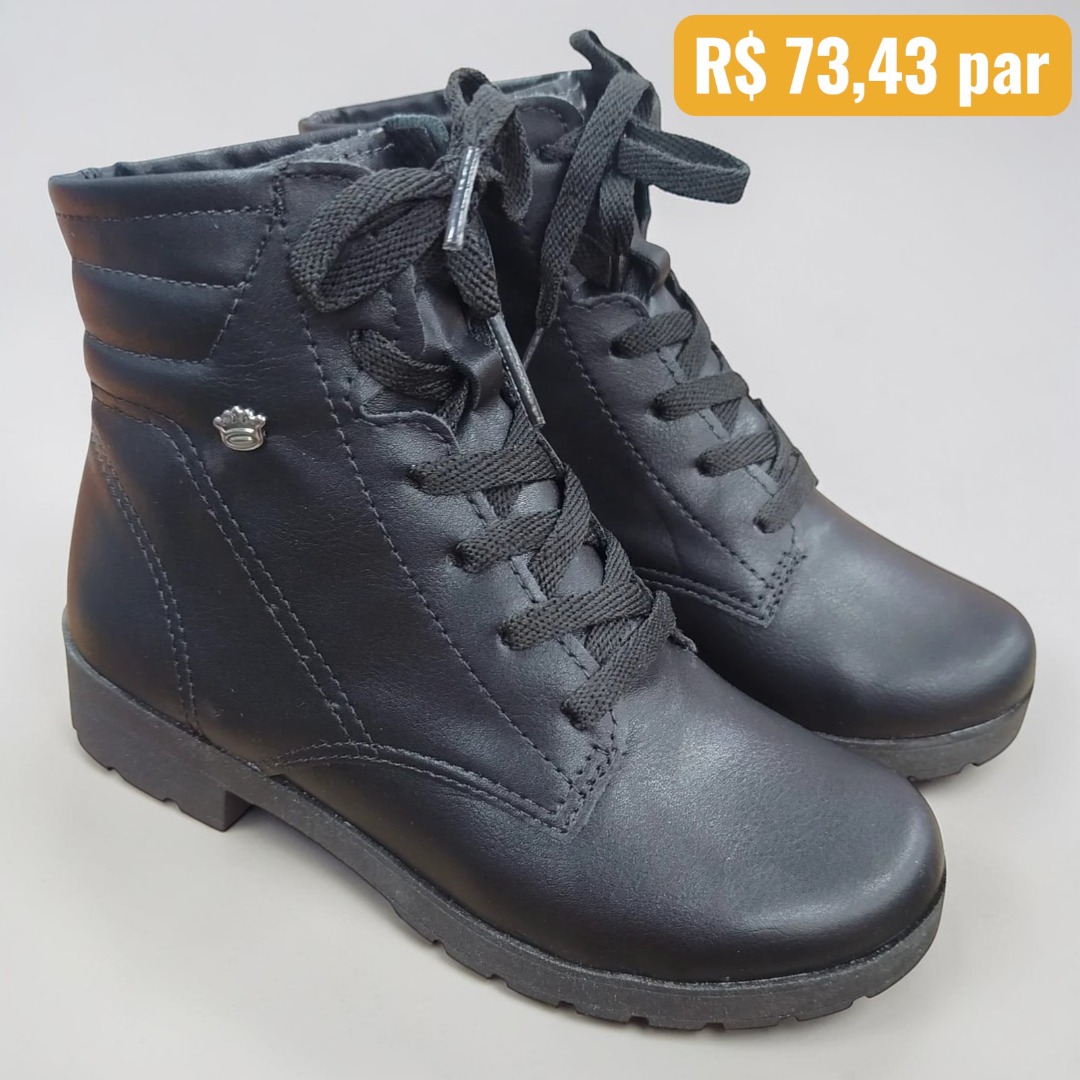 Bota Infantil Coturno Dakota Preto - Caixa com 12 pares - Atacado 3
