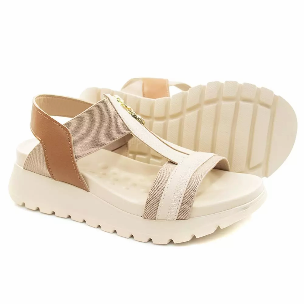 Sandália Modare Caixa C/12 (34-39) 7198.103 Bege/Camel/Creme 99482 1