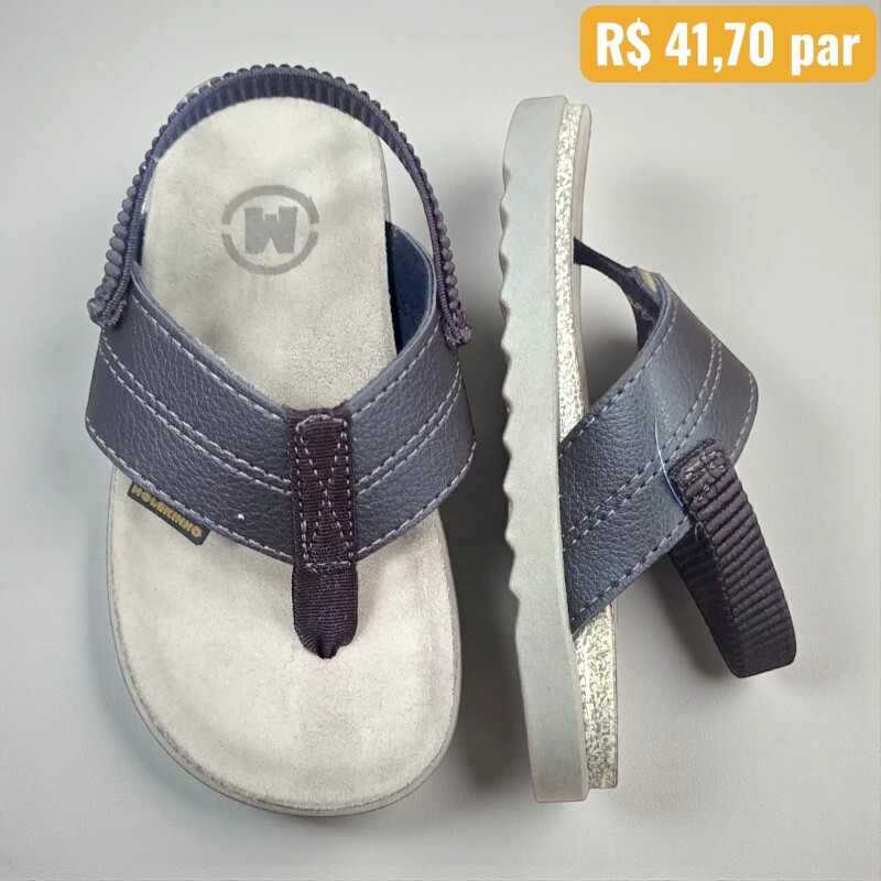 Chinelo Infantil Molekinho Café - Caixa com 12 pares - Atacado 1