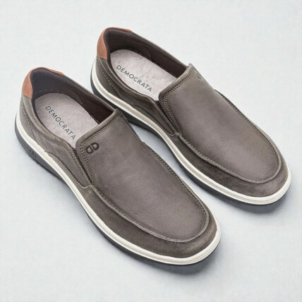 Sapatênis Casual Masculino Democrata Easy Leave Smoke 1