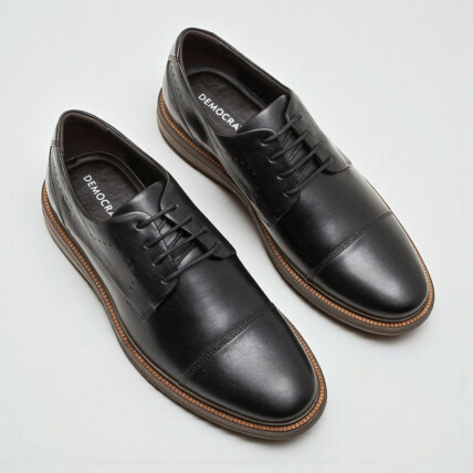 Sapato Masculino Democrata Metropolitan couro Preto 1
