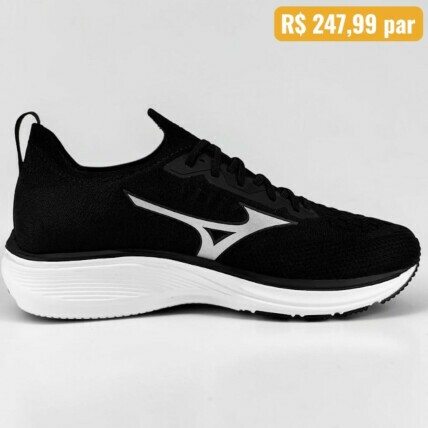 Tênis Masculino Mizuno Coll Ride 2 Preto - Caixa com 12 pares - Atacado 1