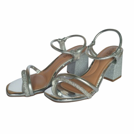 Sandália Beira Rio Caixa C/8 (34-37) 8436.213 Cristal/Silver/Prata 89093 1