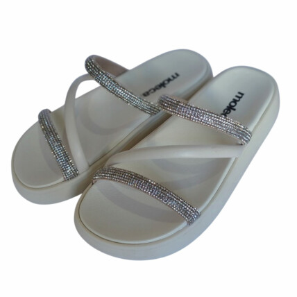 Sandália Moleca Caixa C/12 (34-39) 5469.121 Cricstal/Creme/Branco 92440 1