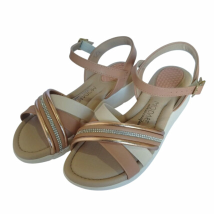 Sandália Modare Caixa C/8 (34-40) 7190.102 Ouro Rosado/N/Cristal 98402 1