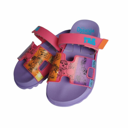 Sandália Birken Infantil Caixa C/12 (26-33) Divertidamente Lilas/Rosa/Laranja 1