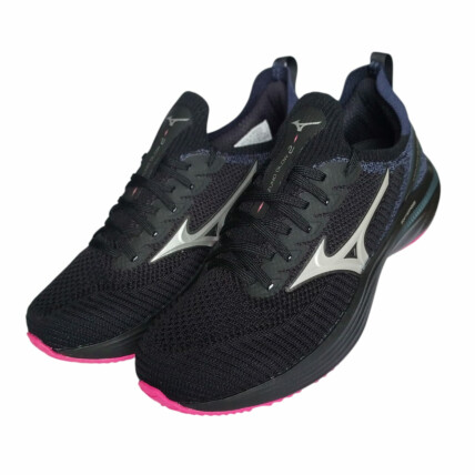 Tênis Feminino Mizuno Glow 2 Preto - Caixa com 12 pares - Atacado 1