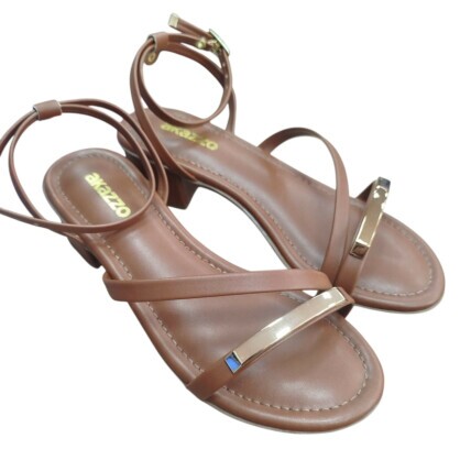 Sandália Feminina Akazzo Caqui 4060YE- Caixa com 12 pares - Atacado 1