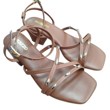 Sandália Feminina Akazzo Caqui 4737SE - Caixa com 12 pares - Atacado 1