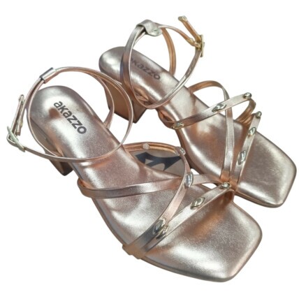 Sandália Feminina Akazzo Cobre 4137SE - Caixa com 12 pares - Atacado 1