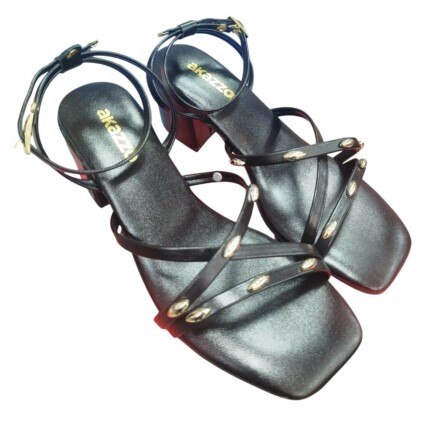 Sandália Feminina Akazzo Preto 4137SE - Caixa com 12 pares - Atacado 1