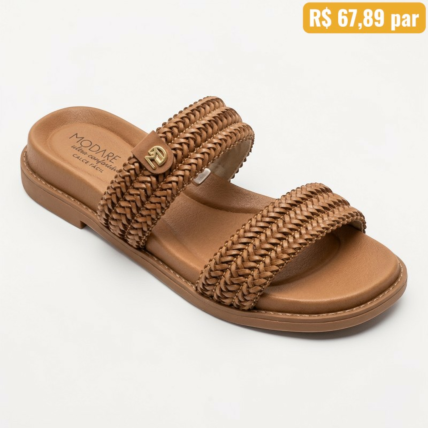 7205.103 Sandália Feminina Modare Marrom - Caixa com 12 pares - Atacado 1