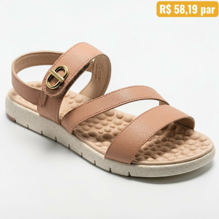 7162.223.21736.52531 (35 -39) Sandália Feminina Modare Nude - Caixa com 8 pares - Atacado 1