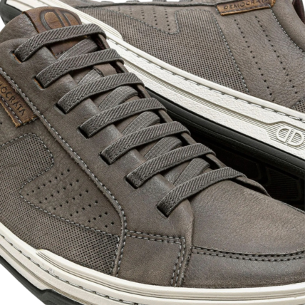 151401-004 39/42 Sapatênis Masculino Democrata Denim Jay Cinza - Caixa com 6 pares - Atacado 2