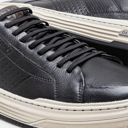 240601-001 39/42 Sapatênis Masculino Democrata Denim Mike Preto - Caixa com 6 pares - Atacado 2