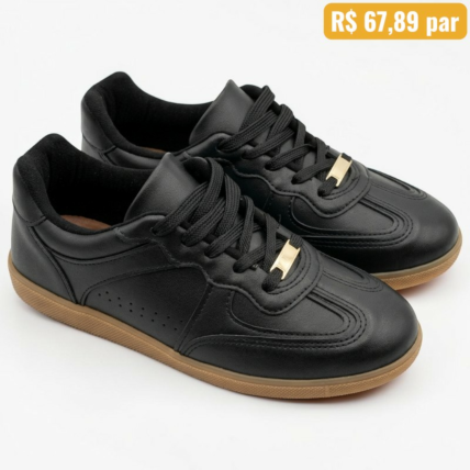 Tênis Feminino Vizzano Preto 1430.115.7286.15745 - Caixa com 12 pares - Atacado 1