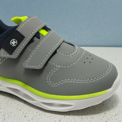 2620.116.29367.73049.1 21/26 Tênis Infantil Molekinho Cinza com LED - Caixa com 8 pares - Atacado 1