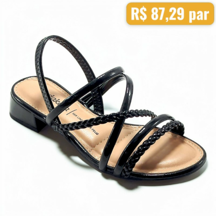 Sandalia Feminina Dakota Preto Y9342 1