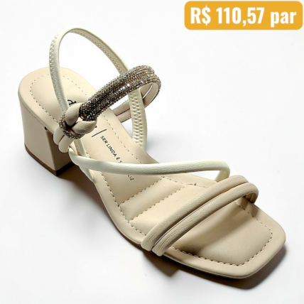 Sandalia Feminina Dakota Creme Y9412 1