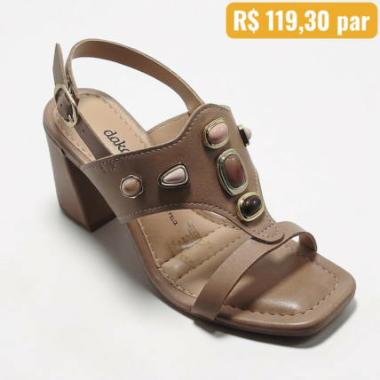 Sandalia Feminina Dakota Nude Y9801 1