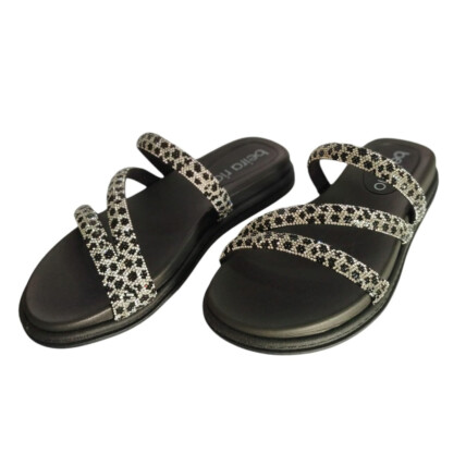 Sandália Beira Rio Caixa C/12 (33-38) 8488.108 Cristal/Preto 63073 1