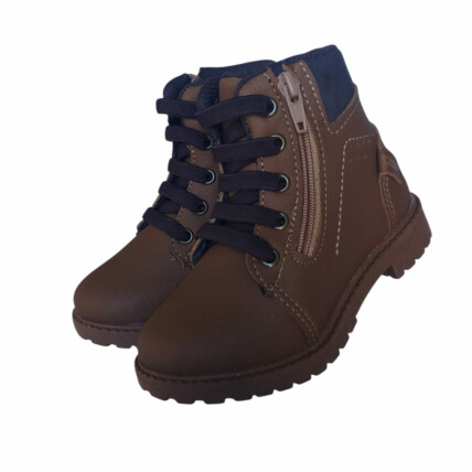 Bota Klin Caixa C/6 (22-27) Rock Mini Coturno Cor-WHISKY/CAFÉ 9024 1