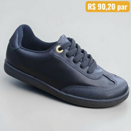 Tênis Feminino Modare Preto - Caixa com 8 pares - Atacado 1